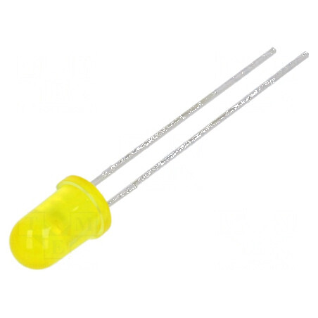 LED 5mm galbenă 1,1÷3,7mcd 50° convex | Electronic-mag.ro | Componente Electronice