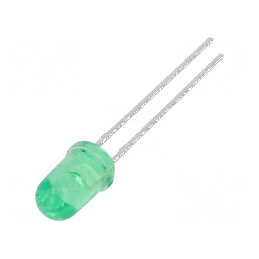 LED 5mm Verde 19-60mcd 36° Convex | Electronic-mag.ro | Componente Electronice