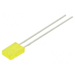 LED dreptunghiular galben 5x2x7,5mm 1,1÷3,7mcd 140° 10mA | Electronic-mag.ro | Componente Electronice
