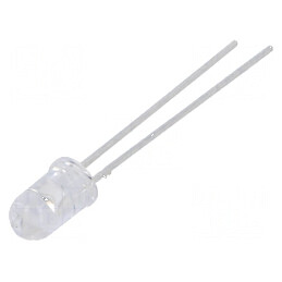 LED 5mm roșie 240-700mcd 30° convex | Electronic-mag.ro | Componente Electronice