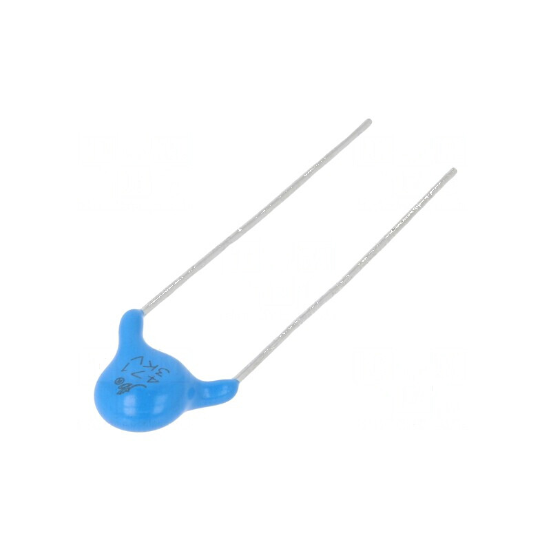 Condensator ceramic 470pF 3kVDC Y5P ±10% 7,5mm | Electronic-mag.ro | Componente Electronice Condensator ceramic 470pF 3kVDC Y5P ±10% 7,5mm | Electronic-mag.ro | Componente Electronice