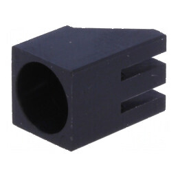 Carcasă diodă LED 5mm unghi negru poliamidă UL94V-2 | Electronic-mag.ro | Componente Electronice