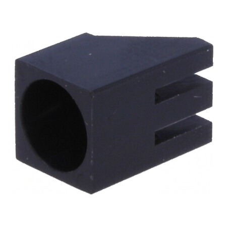 Carcasă diodă LED 5mm unghi negru poliamidă UL94V-2 | Electronic-mag.ro | Componente Electronice