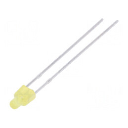 LED galben 2mm 30-70mcd 150° plat | Electronic-mag.ro | Componente Electronice