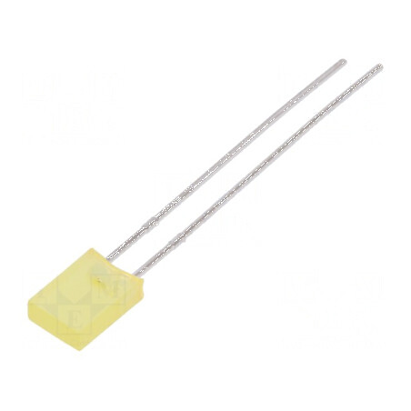 LED dreptunghiular galben 5x2x7,15mm 30÷70mcd 130° 20mA | Electronic-mag.ro | Componente Electronice