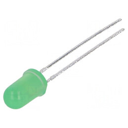 LED 5mm verde 9÷15mcd 40° convex | Electronic-mag.ro | Componente Electronice