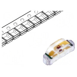 LED SMD 0804 roşie 18-54mcd 2,1x1x0,6mm 130° 2-2,4V 20mA | Electronic-mag.ro | Componente Electronice