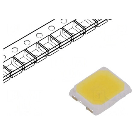 LED SMD 2835 Alb Rece 33-37lm 5000K 120° 65mA | Electronic-mag.ro | Componente Electronice