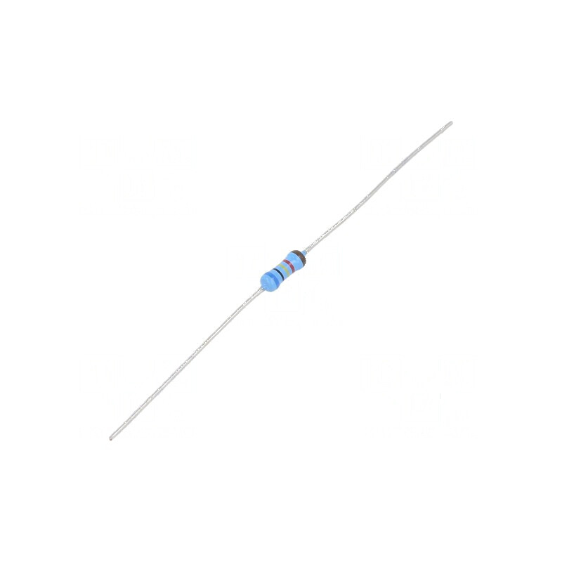 Rezistor thin film THT 60,4kΩ 600mW ±1% Ø2,5x6,5mm 50ppm/°C | Electronic-mag.ro | Componente Electronice