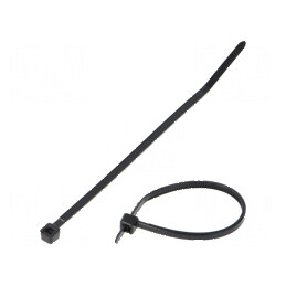 Colier de strângere poliamidă 99mm x 2,5mm 80N negru | Electronic-mag.ro | Componente Electronice