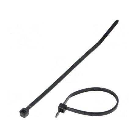 Colier de strângere poliamidă 99mm x 2,5mm 80N negru | Electronic-mag.ro | Componente Electronice