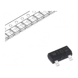 Tranzistor NPN bipolar 300V 0,1A 250mW SOT23 TO236AB | Electronic-mag.ro | Componente Electronice