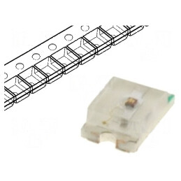 LED SMD 0805 Roșie 90-120mcd 2x1,25x0,68mm 120° 20mA | Electronic-mag.ro | Componente Electronice