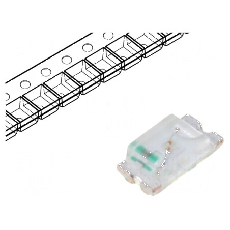 LED SMD 0603 Albastru 14-40mcd 120° 5mA 68mW | Electronic-mag.ro | Componente Electronice