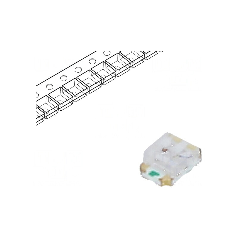 LED SMD 0805 roșu/albastru 2x1,25mm 20mA 120° | Electronic-mag.ro | Componente Electronice