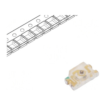 LED SMD 0603 ambră 70-200 mcd 1,6x0,8x0,7 mm 140° 20 mA | Electronic-mag.ro | Componente Electronice