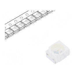 LED SMD 3528 Verde PLCC2 900-2300mcd 3.5x2.8mm 20mA | Electronic-mag.ro | Componente Electronice