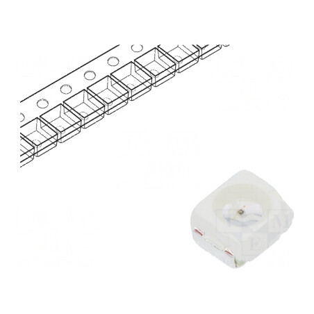 LED SMD 3528 Galben PLCC2 180-430mcd 3.5x2.8x1.8mm 120° | Electronic-mag.ro | Componente Electronice