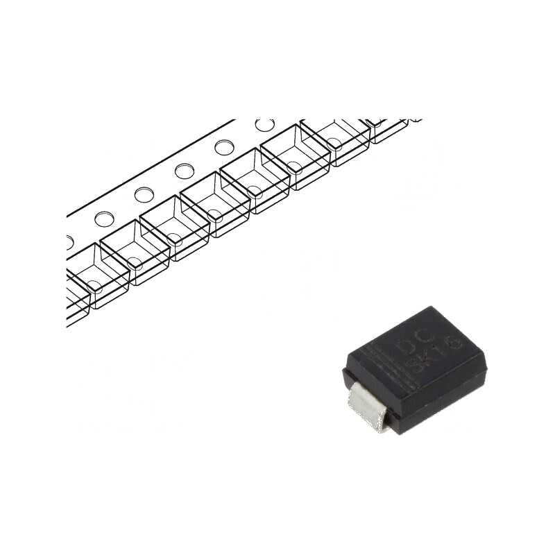 Diodă Schottky SMD 60V 1A SMB - Redresoare pe rolă, bandă | Electronic-mag.ro | Componente Electronice