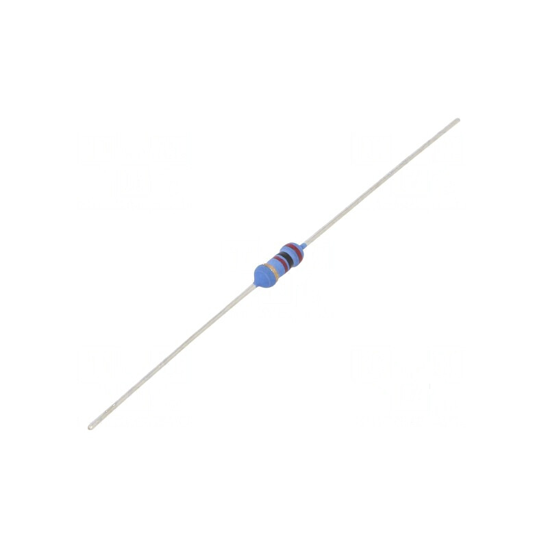 Rezistor metal oxide 2kΩ 500mW ±5% Ø3,5x10mm -55÷155°C | Electronic-mag.ro | Componente Electronice