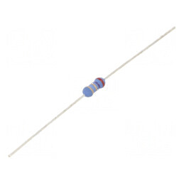 Rezistor metal oxide 2,7Ω 500mW ±5% Ø3,5x10mm | Electronic-mag.ro | Componente Electronice