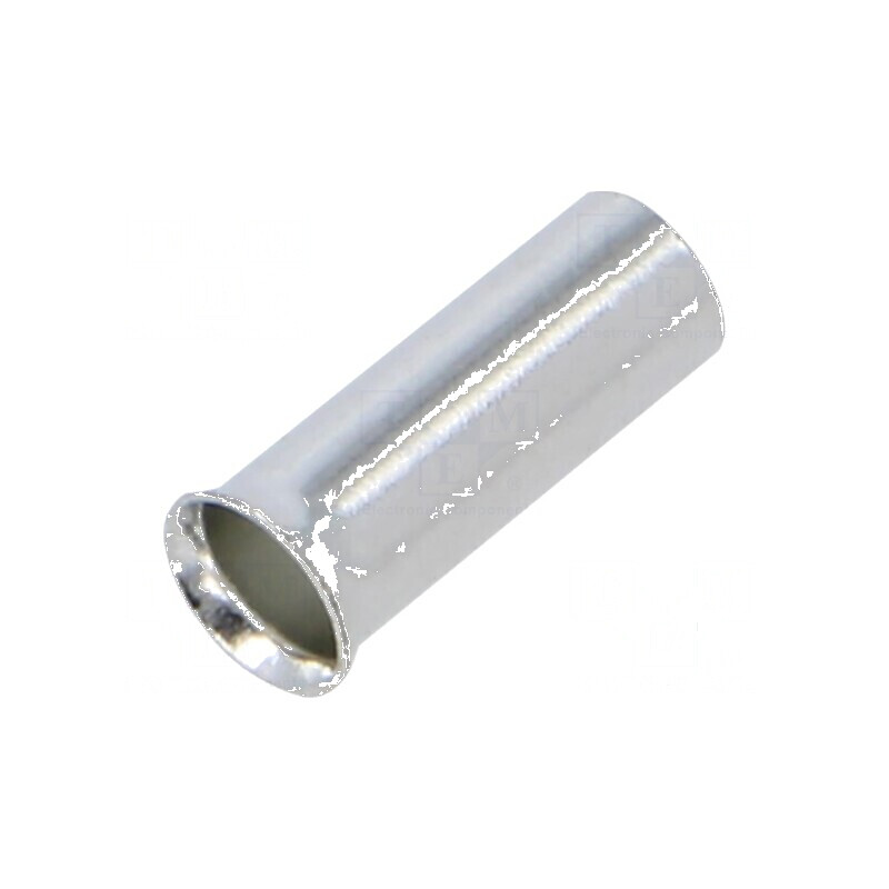 Vârf tub de capăt neizolat cupru 4mm² 9mm cositorit crimpat | Electronic-mag.ro | Componente Electronice