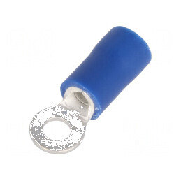 Vârf inelar M3 Ø 3,2mm pentru cablu izolată 1,5-2,5mm2 crimpat | Electronic-mag.ro | Componente Electronice