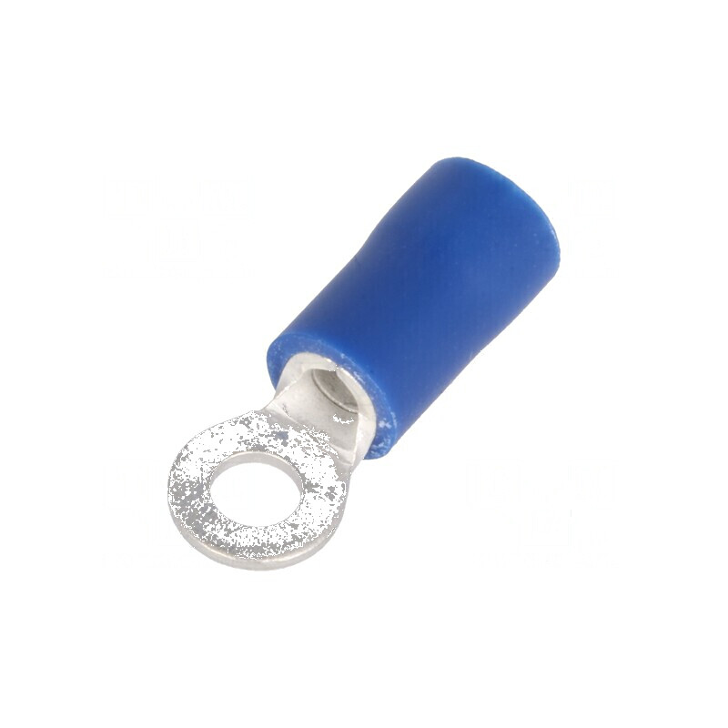 Vârf inelar M3 Ø 3,2mm pentru cablu izolată 1,5-2,5mm2 crimpat | Electronic-mag.ro | Componente Electronice
