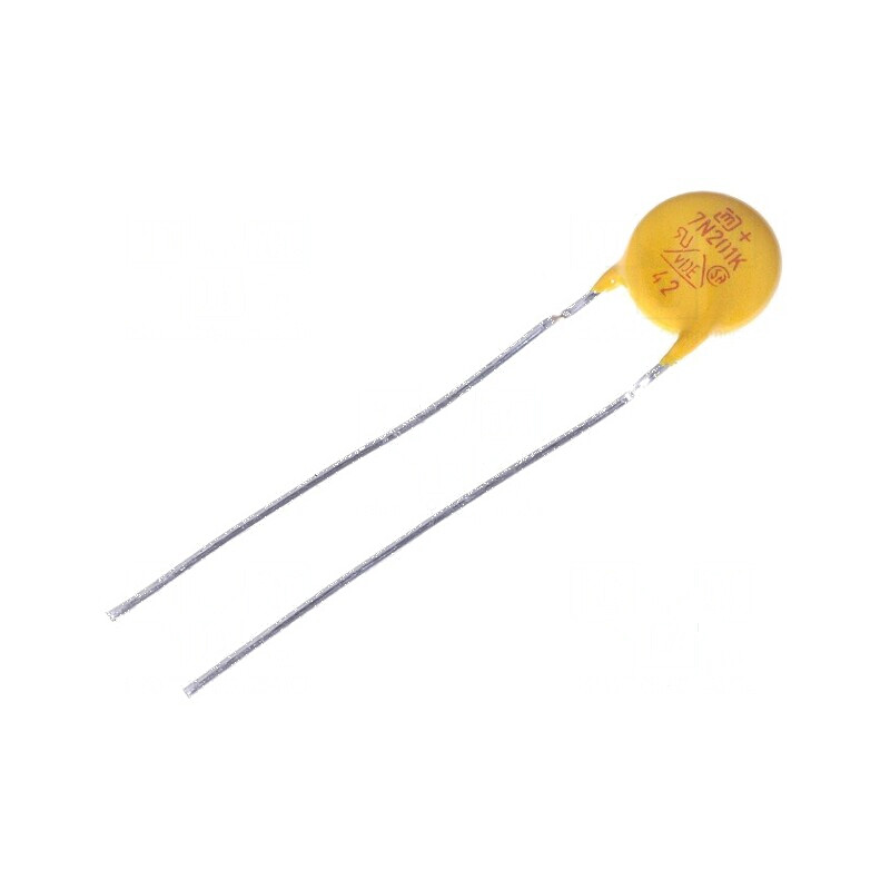 Varistor oxid de metal THT 130VAC 170VDC 200V ±10% 1,2kA 14J | Electronic-mag.ro | Componente Electronice