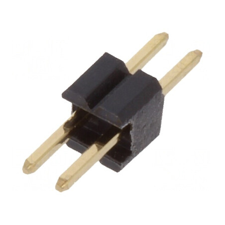 Conector şiruri pini tată 2 drept 1,27mm THT | Electronic-mag.ro | Componente Electronice