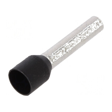 Vârf tub de capăt izolată 6mm² 18mm cositorit crimpat negru | Electronic-mag.ro | Componente Electronice