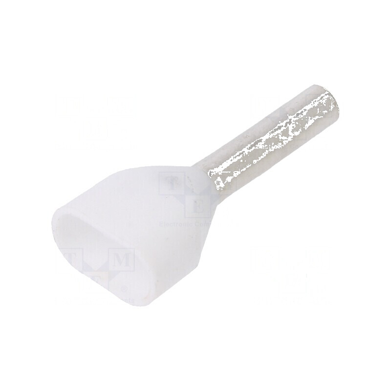 Vârf tub de capăt izolată dublă 0,75mm² 8mm cositorit albă | Electronic-mag.ro | Componente Electronice Vârf tub de capăt izolată dublă 0,75mm² 8mm cositorit albă | Electronic-mag.ro | Componente Electronice