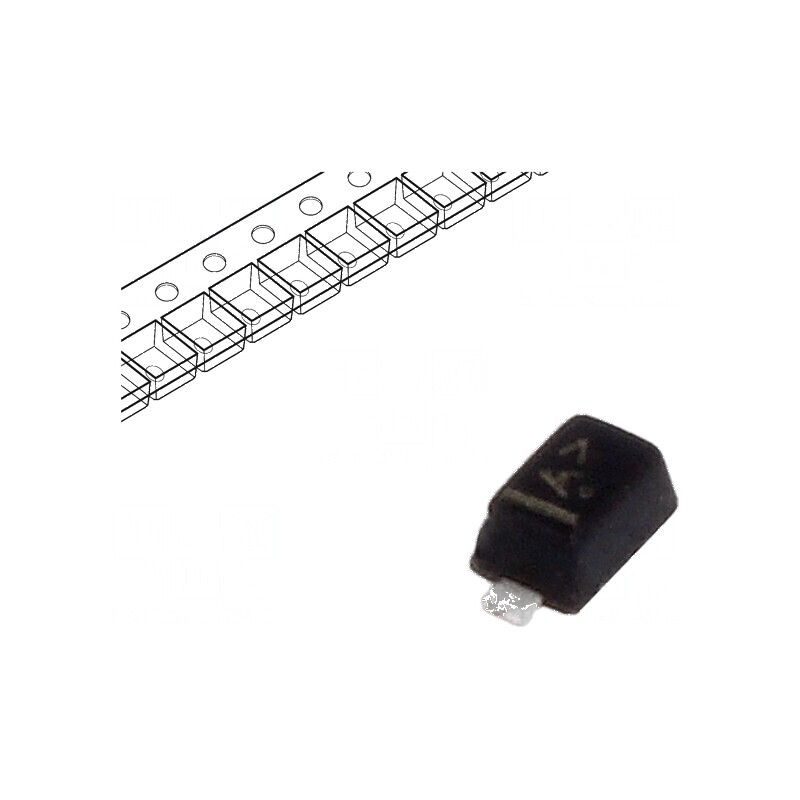 Diodă SMD 100V 0,2A 4ns SOD523F Ufmax 1,2V 200mW | Electronic-mag.ro | Componente Electronice