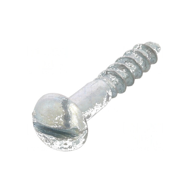 Şurub pentru lemn 3x16mm cu cap buton crestat 0,8mm oţel zincat DIN 96 | Electronic-mag.ro | Componente Electronice