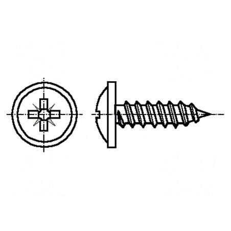 Şurub cu flanşă 4,2x25 PZ2 oţel călit | Electronic-mag.ro | Componente Electronice