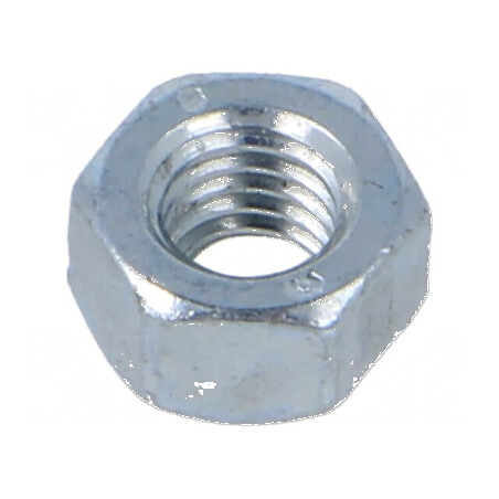 Piuliță hexagonală M5 0,8 din oțel cu acoperire zincată, 8mm, BN 169 | Electronic-mag.ro | Componente Electronice