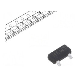 Tranzistor NPN bipolar 45V 0,5A 775mW SOT23 TO236AB | Electronic-mag.ro | Componente Electronice