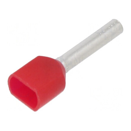 Vârf tub de capăt izolată dublă cupru 1mm² 12mm cositorit | Electronic-mag.ro | Componente Electronice