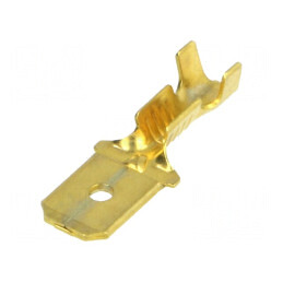 Terminal plat 6,3mm tată 0,5-1mm² crimpat pe cablu | Electronic-mag.ro | Componente Electronice