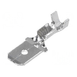 Terminal plat 6,3mm 0,8mm tată crimpat 0,5-1mm2 | Electronic-mag.ro | Componente Electronice