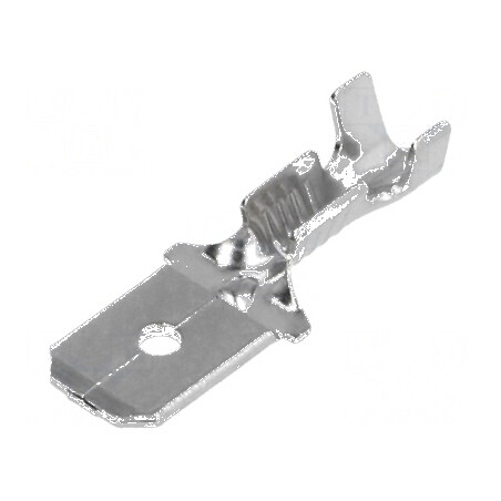 Terminal plat 6,3mm 0,8mm tată crimpat 0,5-1mm2 | Electronic-mag.ro | Componente Electronice