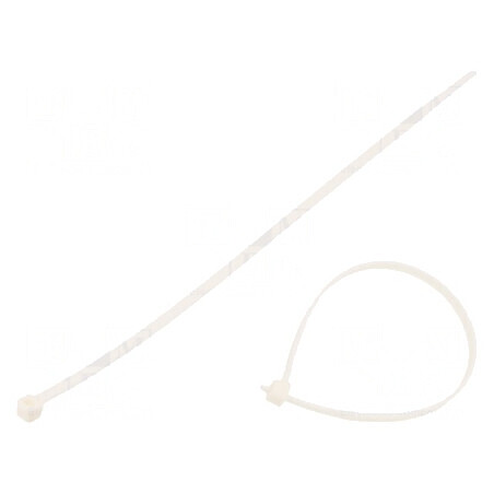 Colier de strângere poliamidă 200mm 3,6mm 180N albă | Electronic-mag.ro | Componente Electronice