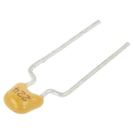 Condensator ceramic 220nF 50V Y5V ±10% THT 5mm | Electronic-mag.ro | Componente Electronice