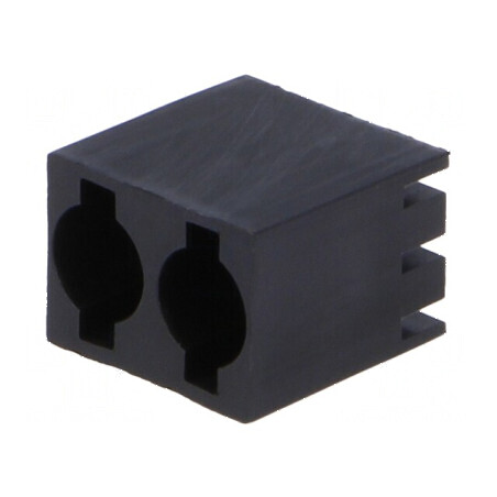 Carcasă diodă LED 3mm neagră 3 PIN poliamidă | Electronic-mag.ro | Componente Electronice