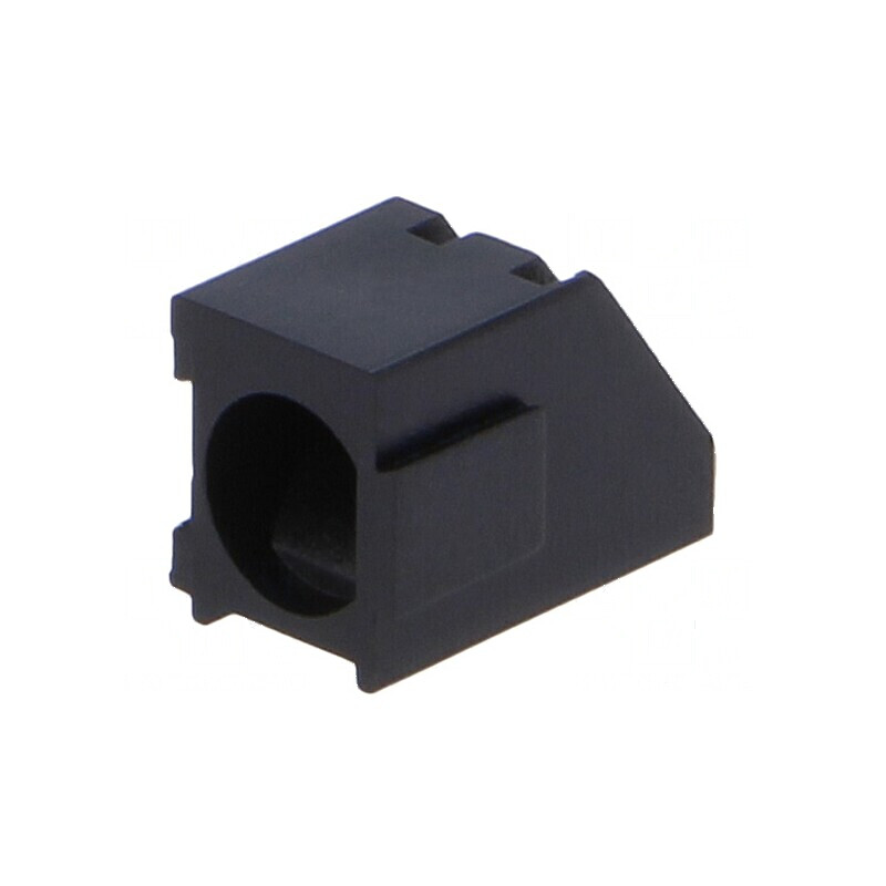 Carcasă diodă LED 3mm poliamidă unghi neagră 1 diodă | Electronic-mag.ro | Componente Electronice