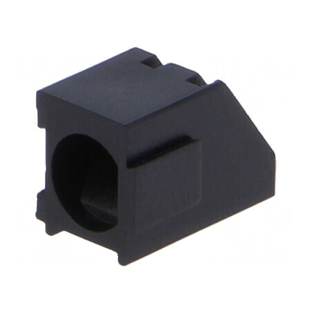 Carcasă diodă LED 3mm poliamidă unghi neagră 1 diodă | Electronic-mag.ro | Componente Electronice
