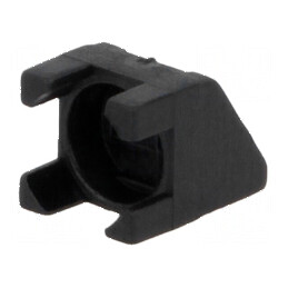 Carcasă LED 5mm poliamidă unghi neagră UL94V-2 | Electronic-mag.ro | Componente Electronice