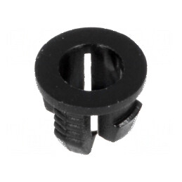 Montură LED 3mm monobloc neagră UL94V-2 L: 4,6mm | Electronic-mag.ro | Componente Electronice