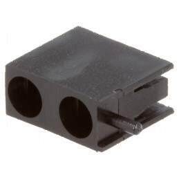 Carcasă diodă LED 3mm poliamidă unghi negru UL94V-2 | Electronic-mag.ro | Componente Electronice