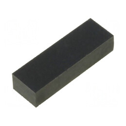 Picioruş autoadeziv negru din gumă 3,6mm H, 16mm W, 5mm L | Electronic-mag.ro | Componente Electronice